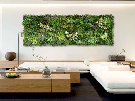 Green Plant Wall for Home Decoration